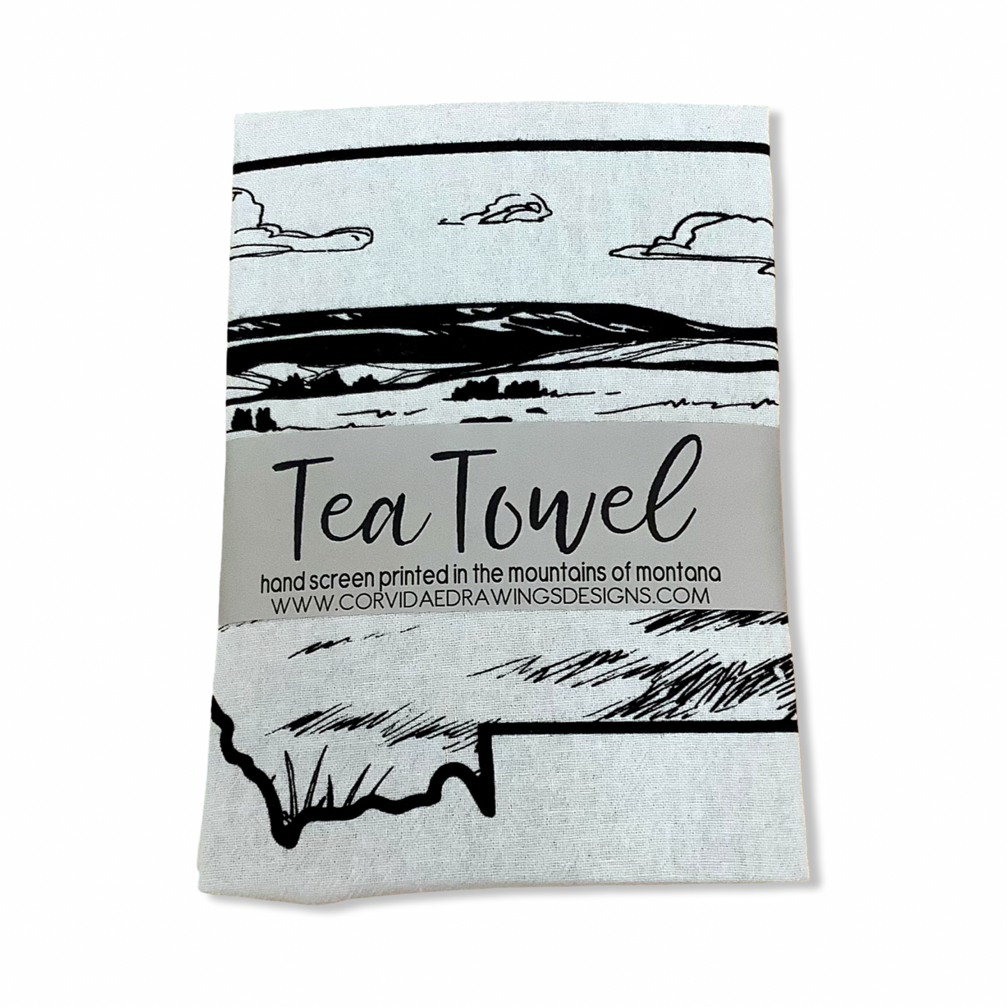 Original Tea Towel - Corvidae