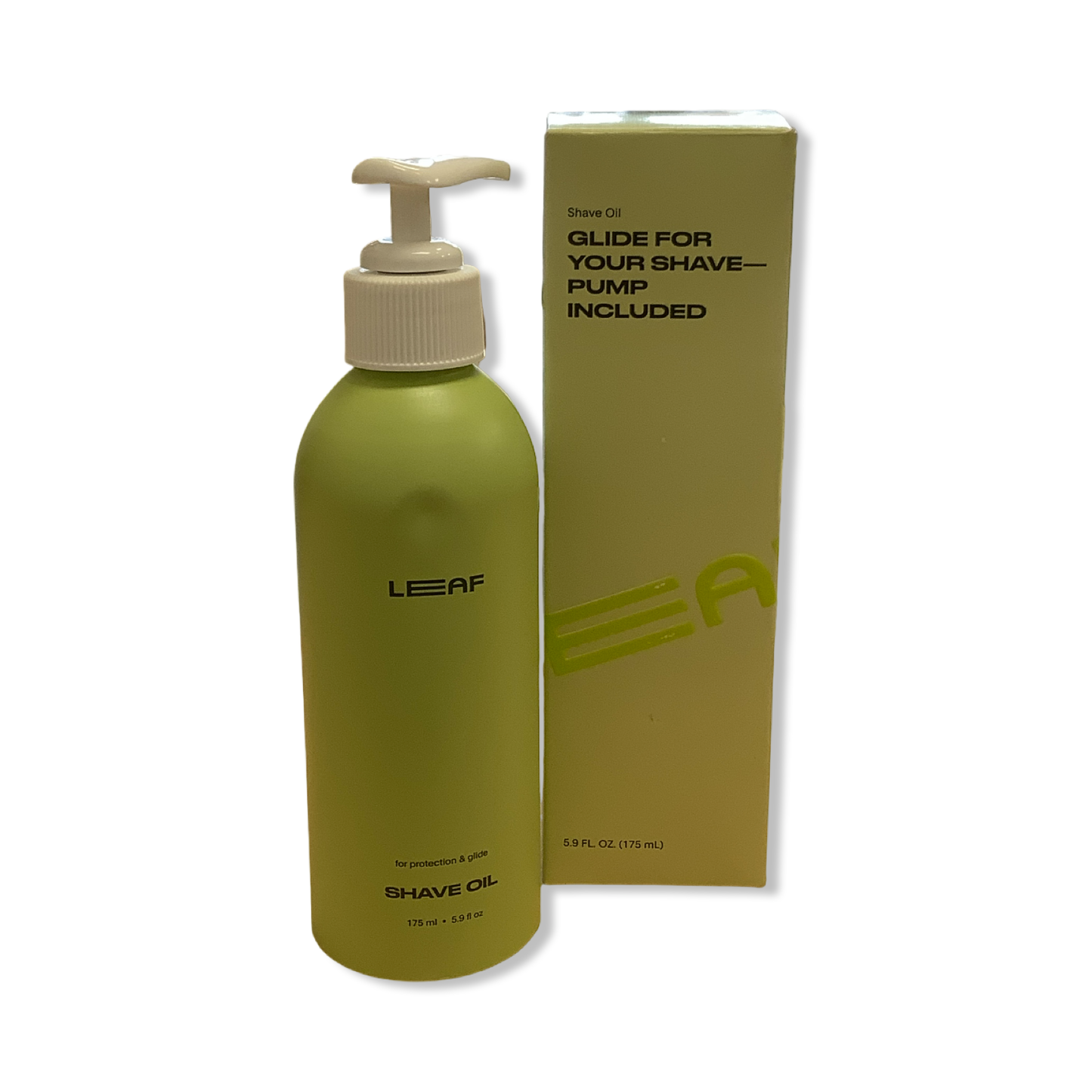 Shave Oil -Bottle & Pump - Leaf Shave