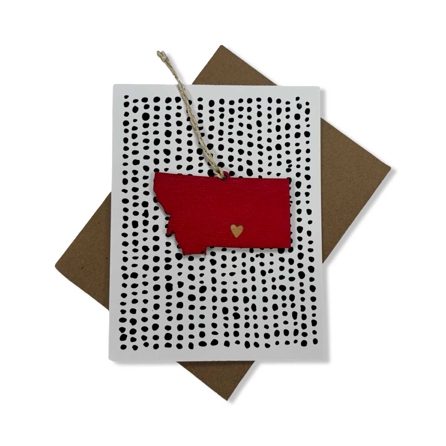 Montana Heart Ornament + Card - SnowMade