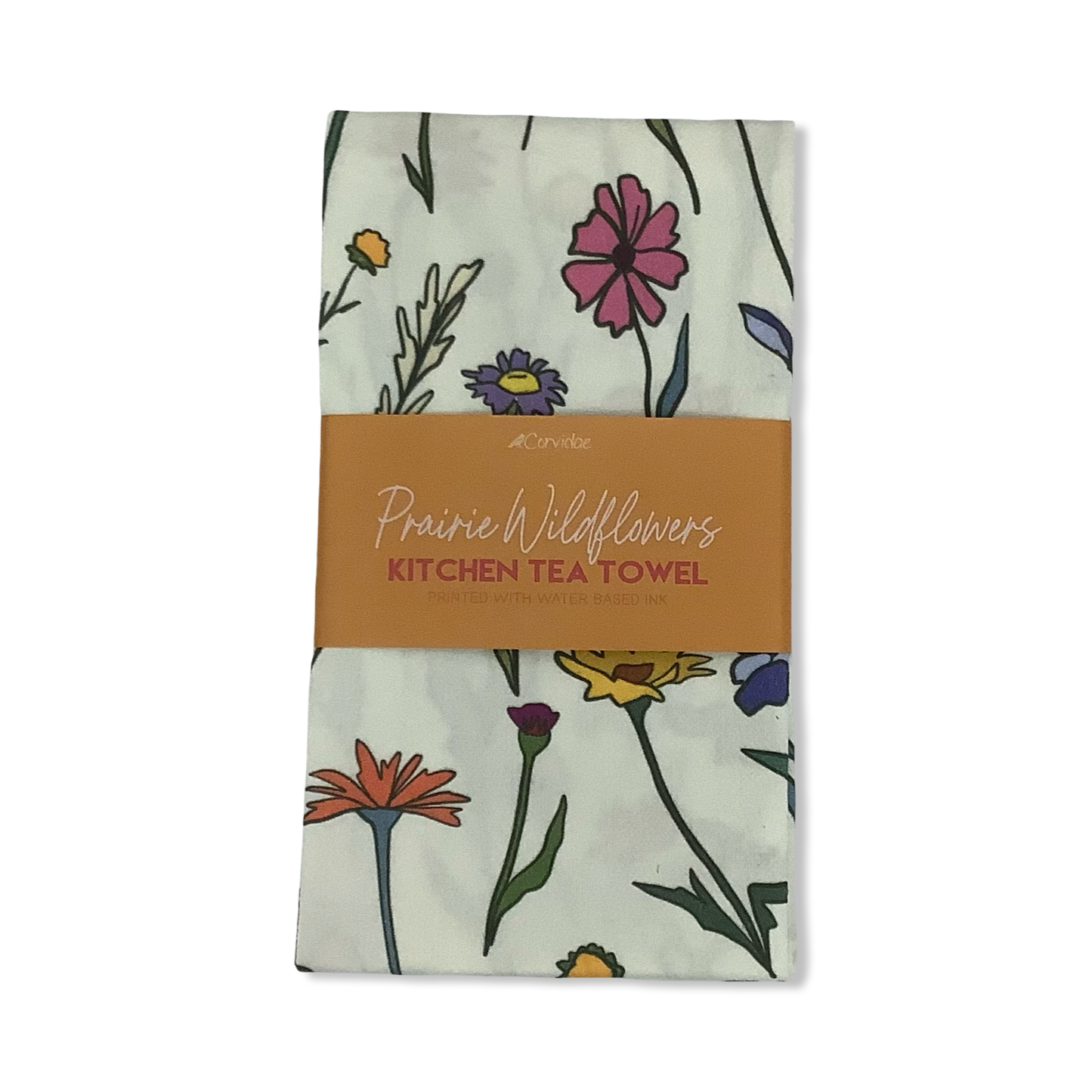 Floral Tea Towel - Corvidae