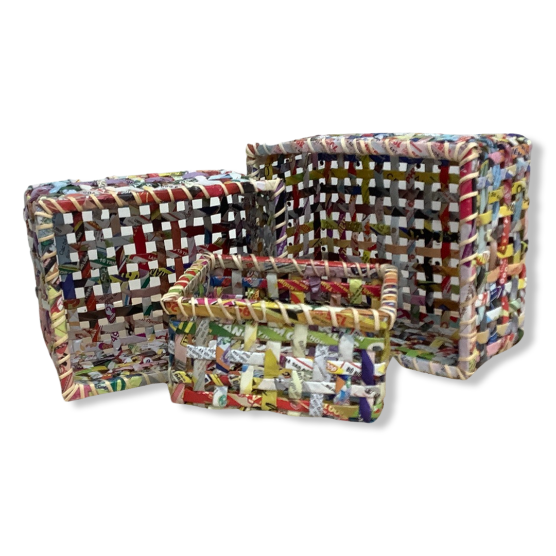 Recycled Paper Baskets - Upcycled Paper Company
