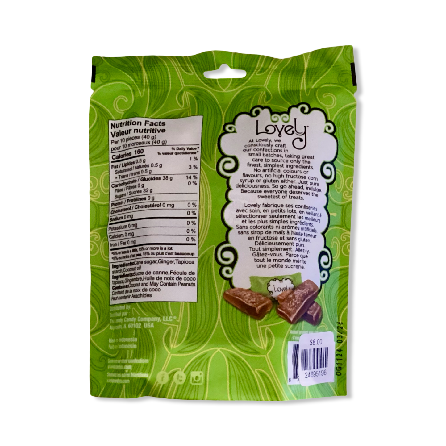 Ginger Chews - Lovely Candy Co.