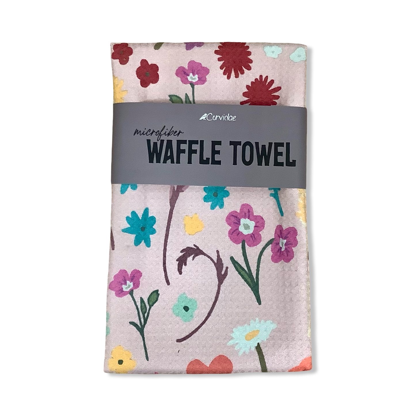 Microfiber Waffle Towel - Corvidae