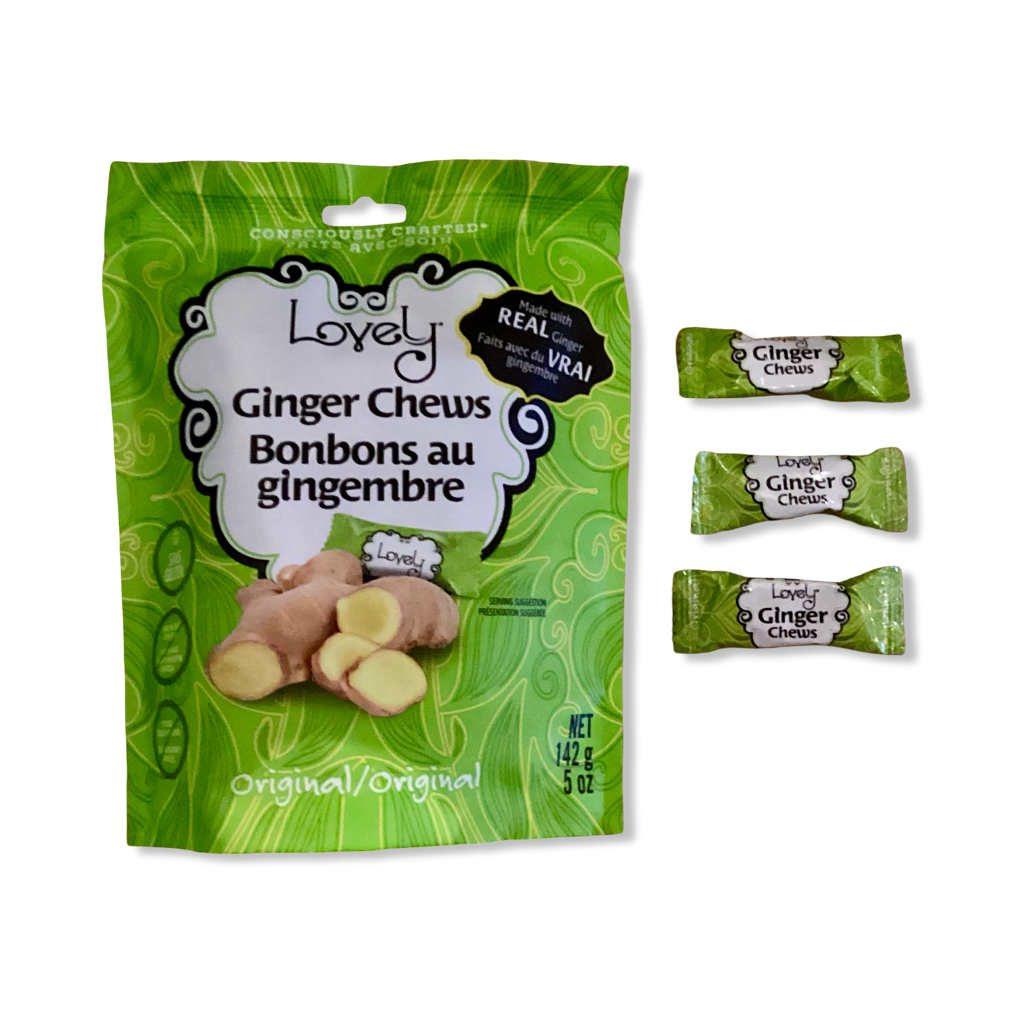 Bulk Ginger Chews - Lovely Candy Co.