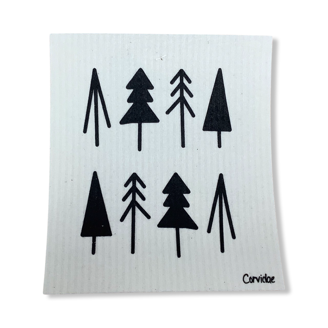 Swedish Dishcloth - Corvidae