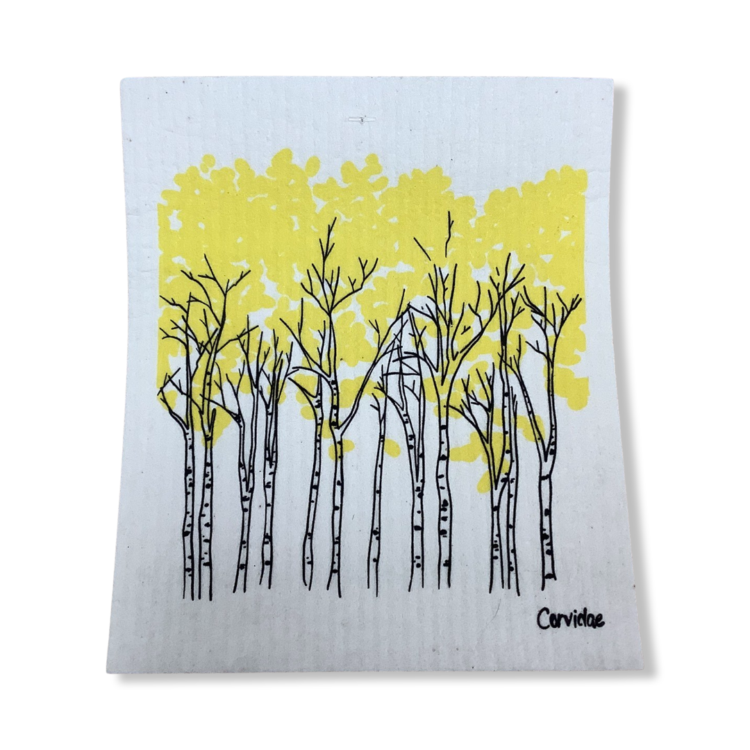 Swedish Dishcloth - Corvidae