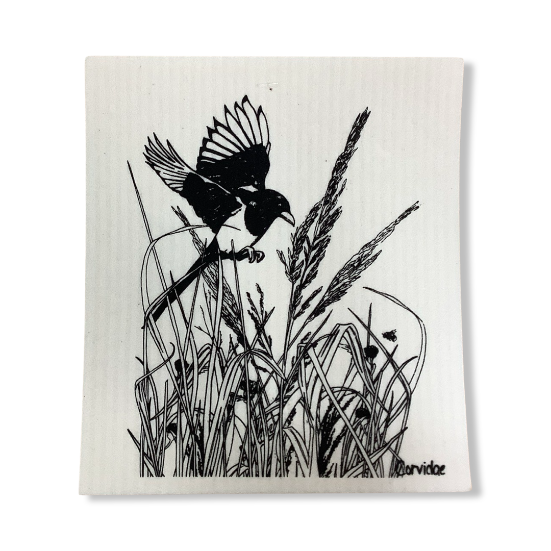 Swedish Dishcloth - Corvidae
