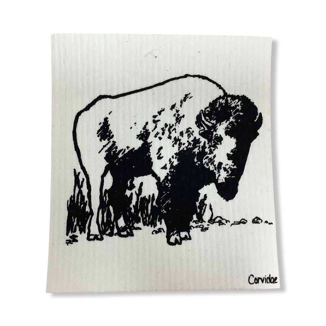 Swedish Dishcloth - Corvidae
