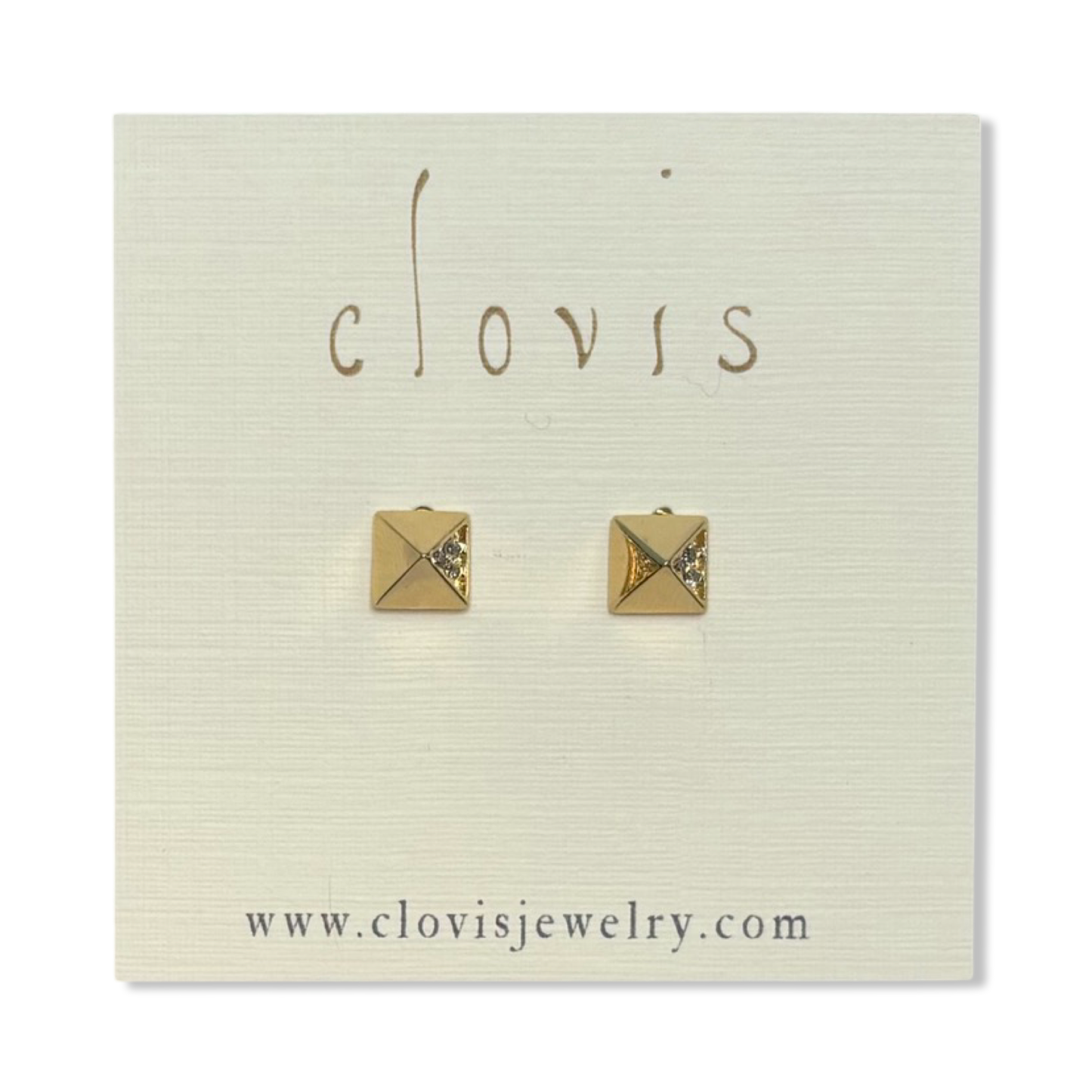 Pyramid Studs - Clovis Jewelry