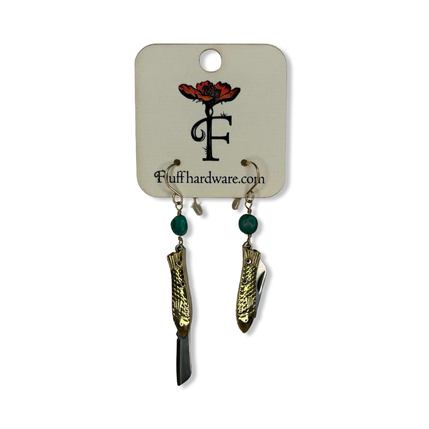 Pocket Knife Earrings - Fluff Hardware