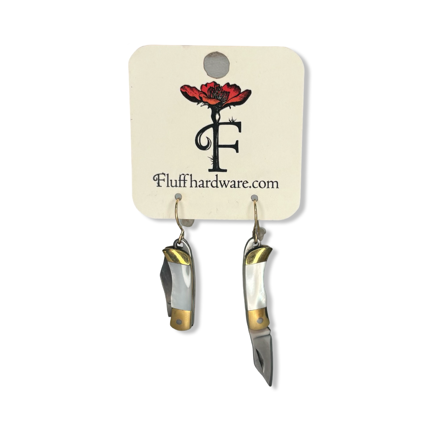 Pocket Knife Earrings - Fluff Hardware