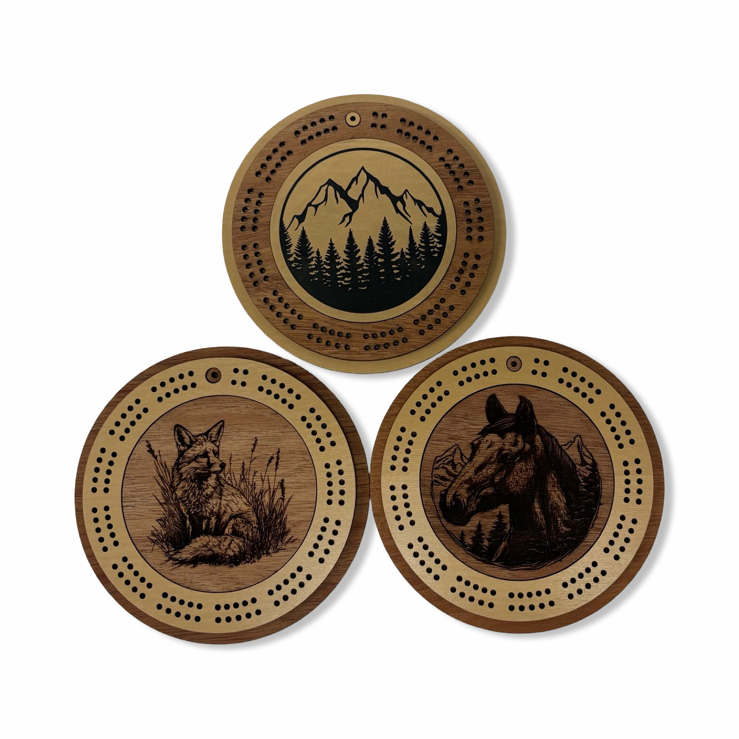 Wooden Engraved Cribbage Boards - Rising Joy Creations