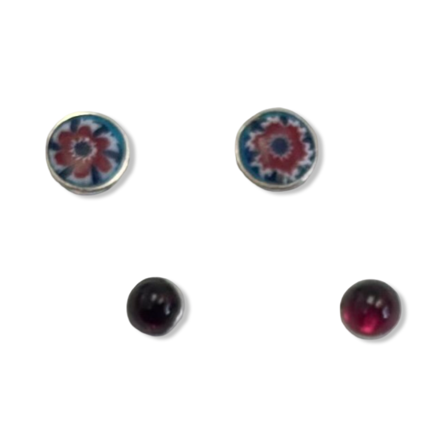 Enamel Earrings - Clovis Jewelry