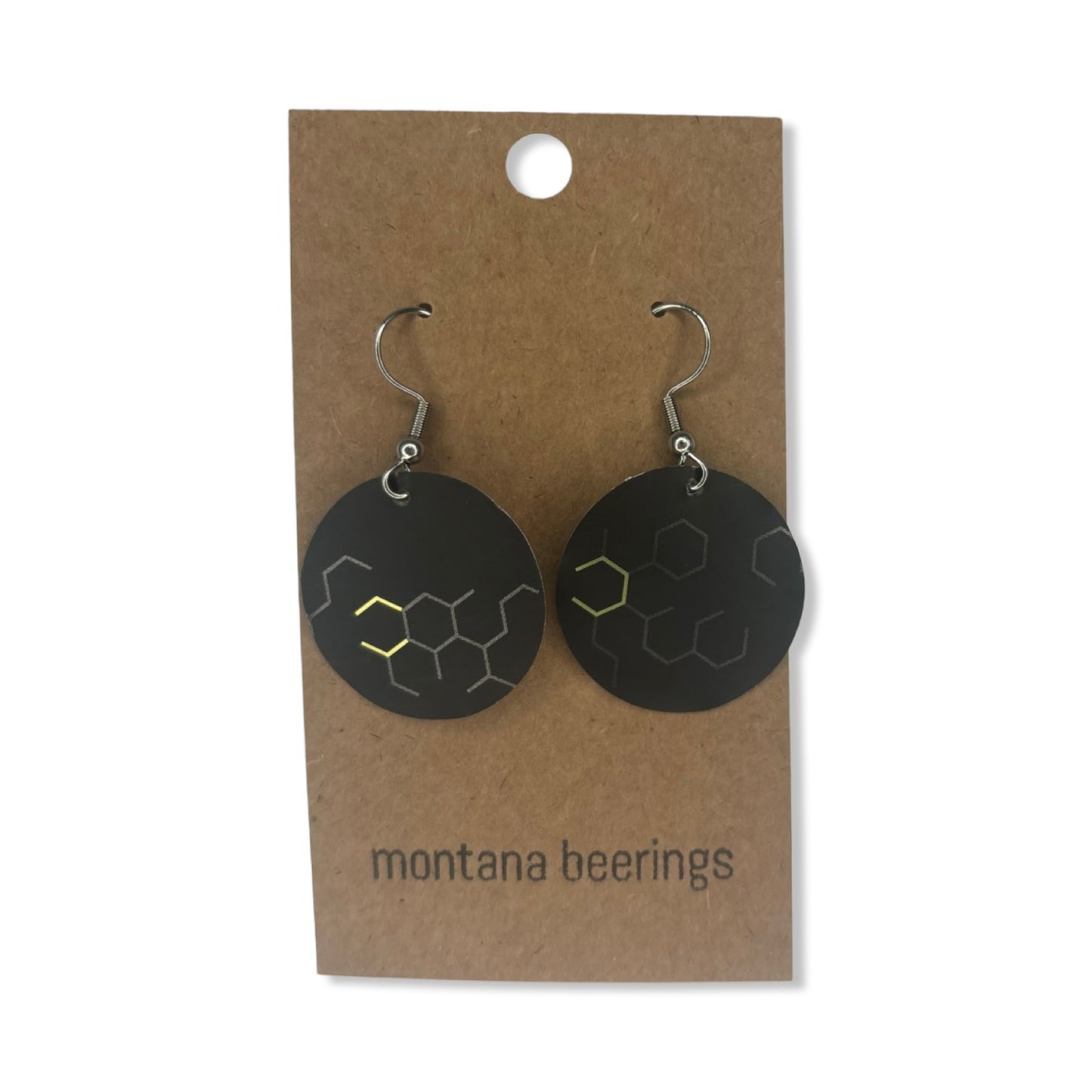 Upcycled Earrings - Beerings - Montana Beerings