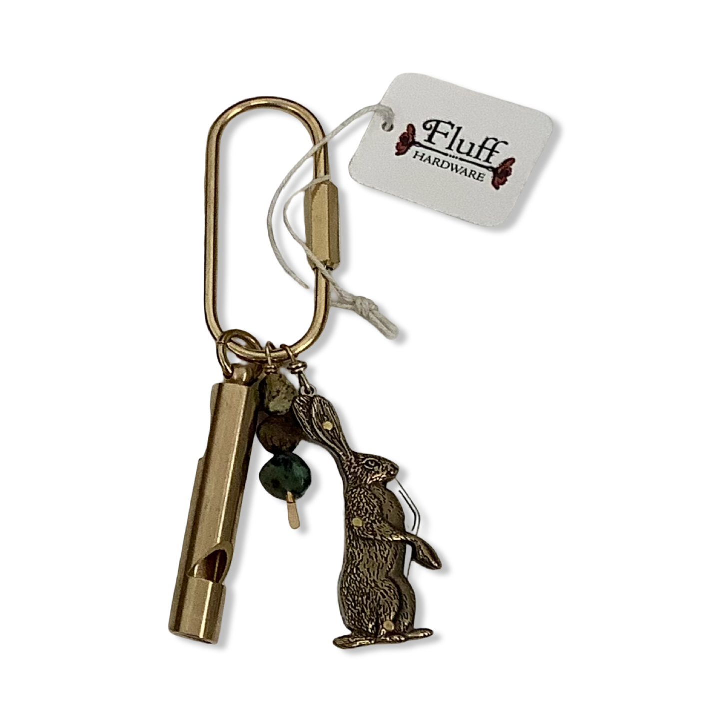 Purse Charm- Fluff Hardware