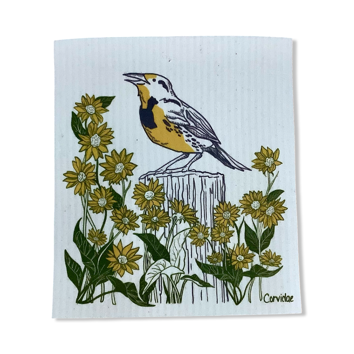 Swedish Dishcloth - Corvidae
