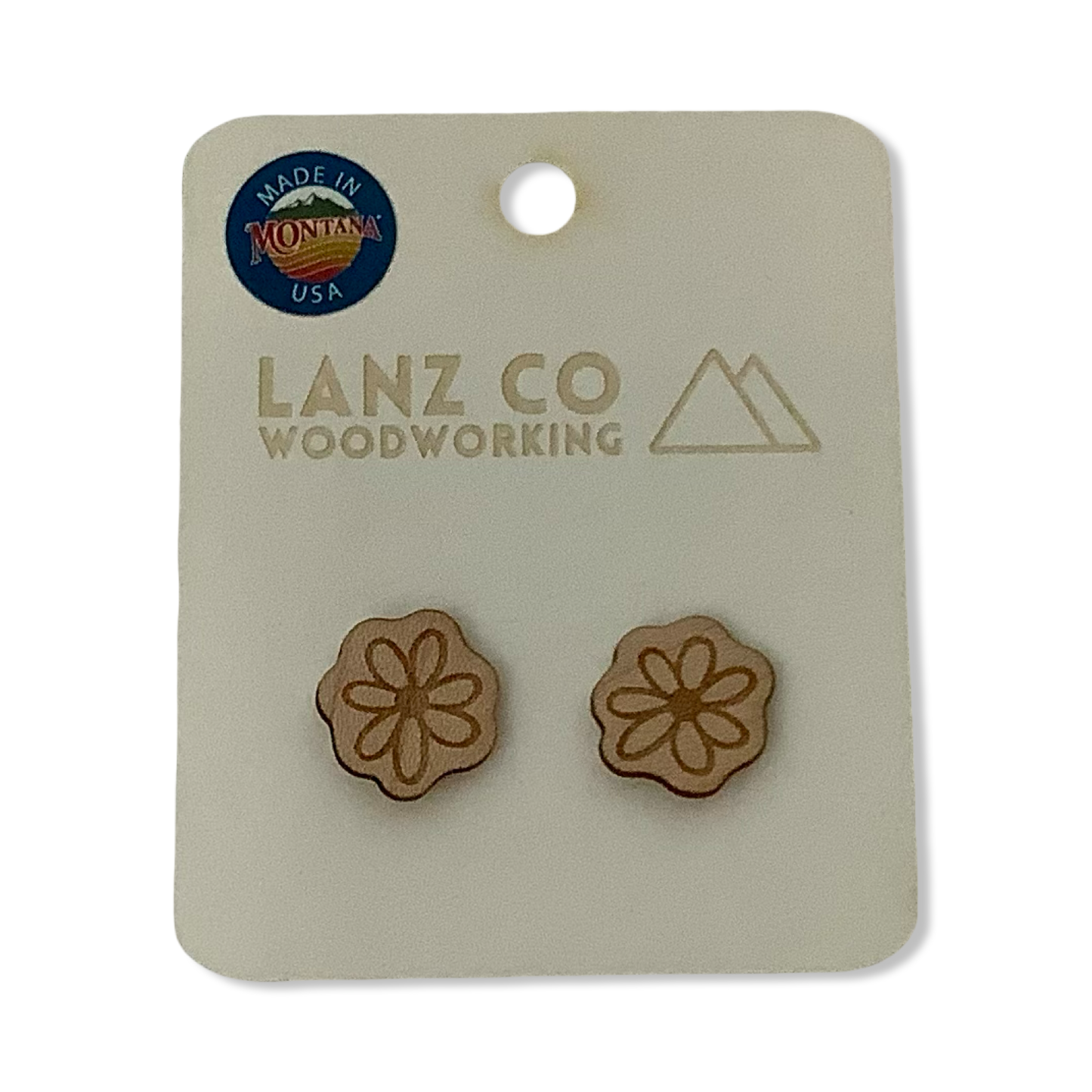 Stud Earrings - Lanz Co Woodworking