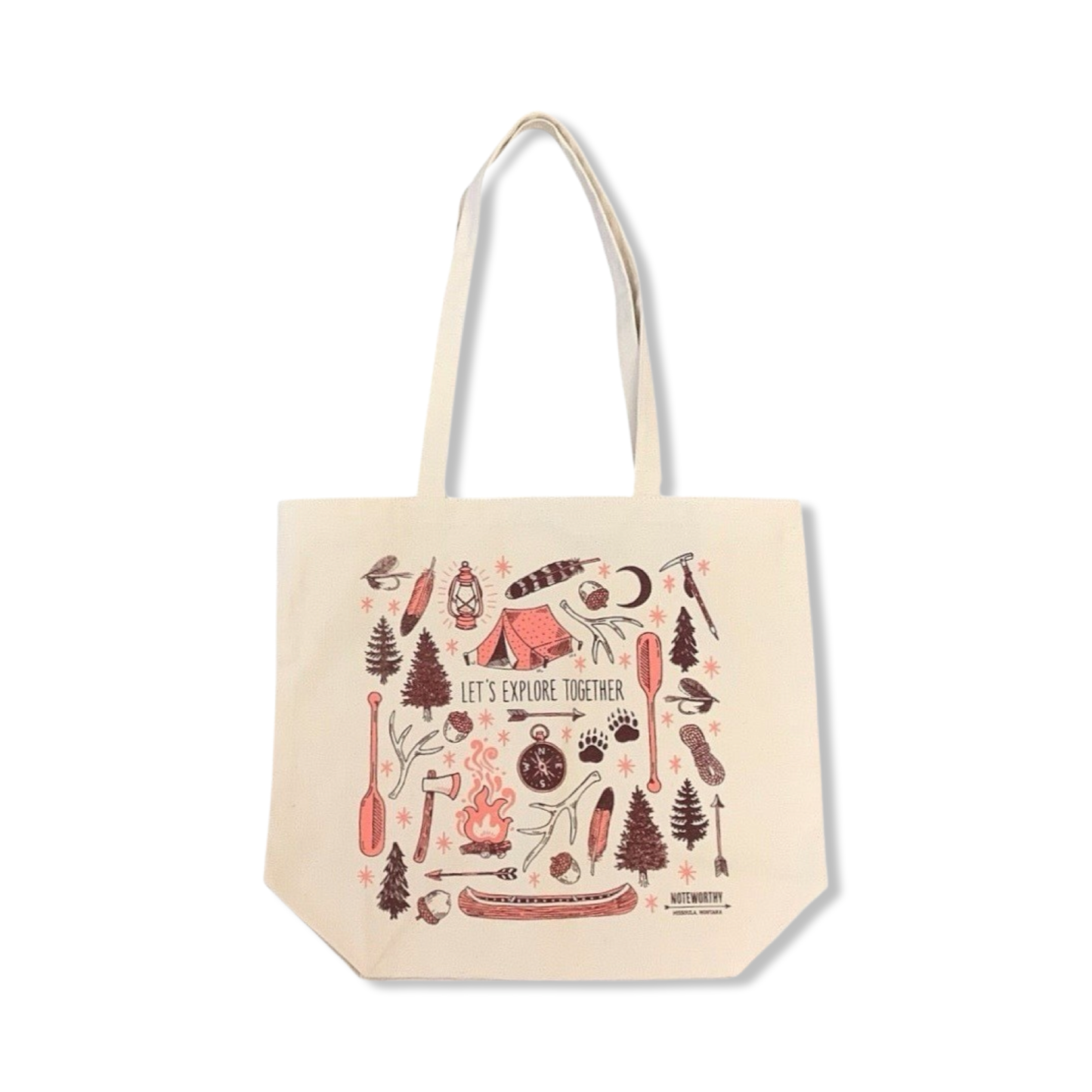 Let's Explore Together Tote Bag - Noteworthy