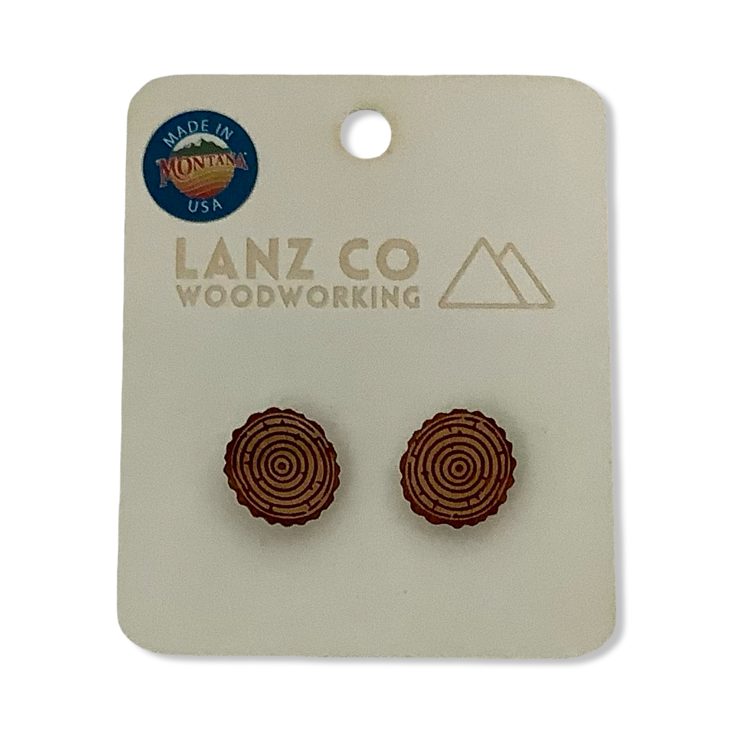 Stud Earrings - Lanz Co Woodworking