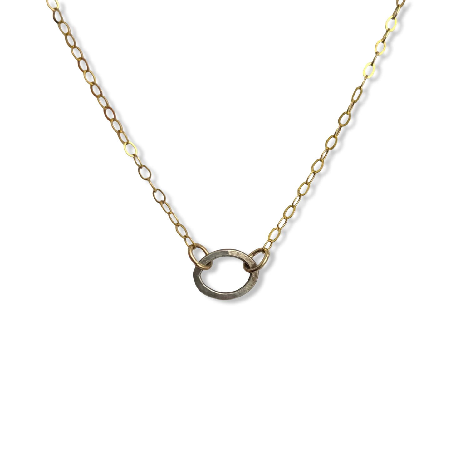 Tiny Hoop Necklace - Clovis Jewelry