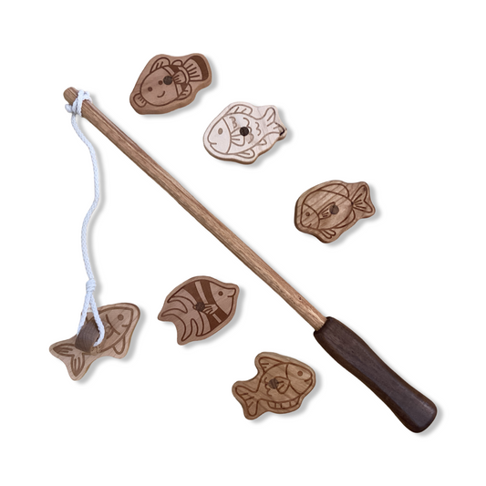 Magnetic Wooden Fishing Game - Lanz Co Woodworking