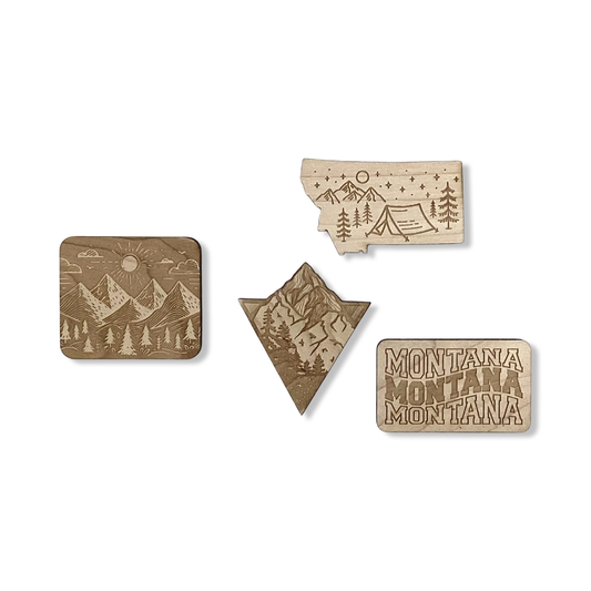 Mini Wood Magnets - Lanz Co Woodworking