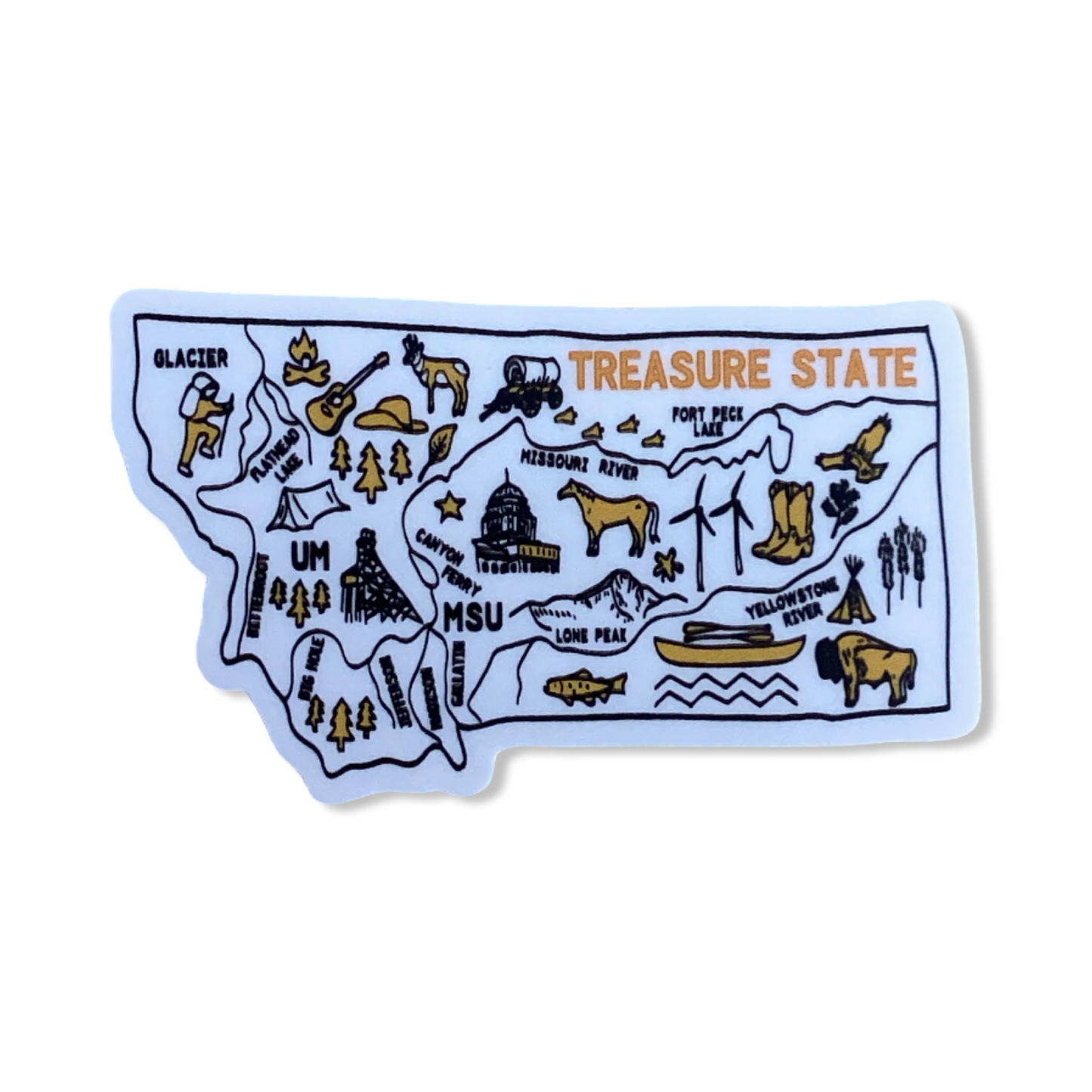 Treasure State Sticker - Intrigue Ink