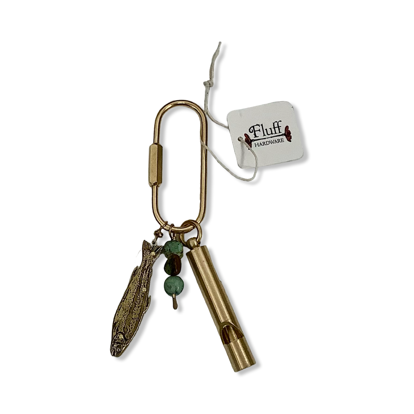 Purse Charm- Fluff Hardware