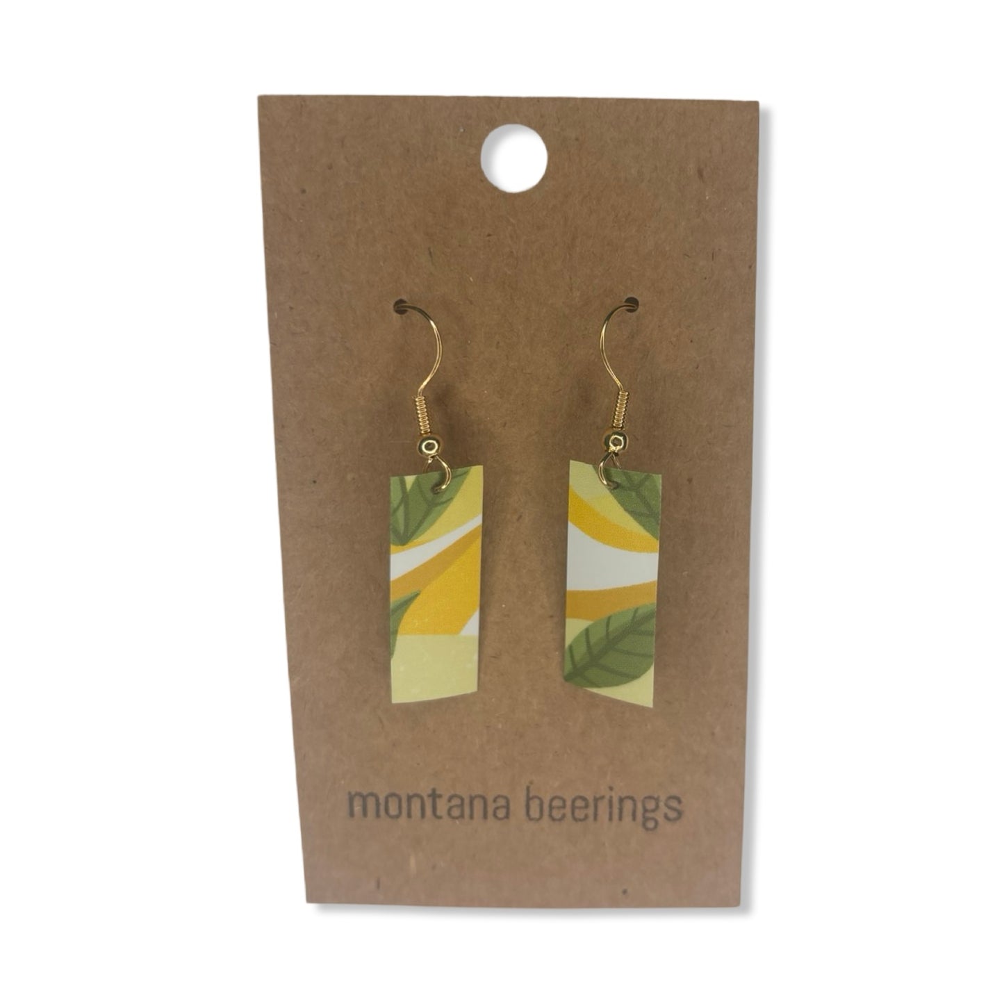 Upcycled Earrings - Beerings - Montana Beerings