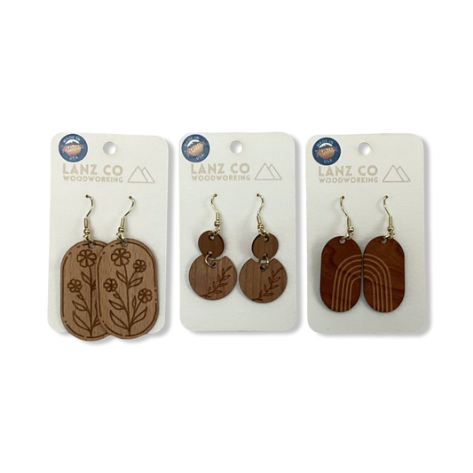 Dangle Earrings - Lanz Co Woodworking