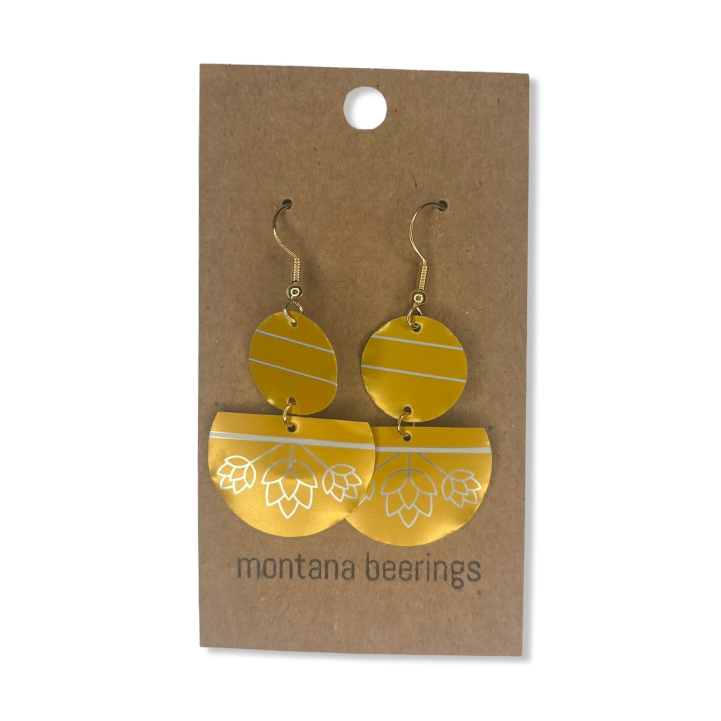 Upcycled Earrings - Beerings - Montana Beerings