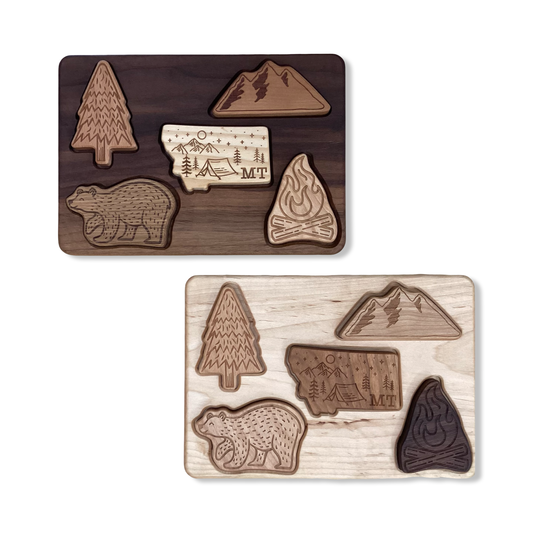 Wooden Montana Kids Puzzle - Lanz Co Woodworking