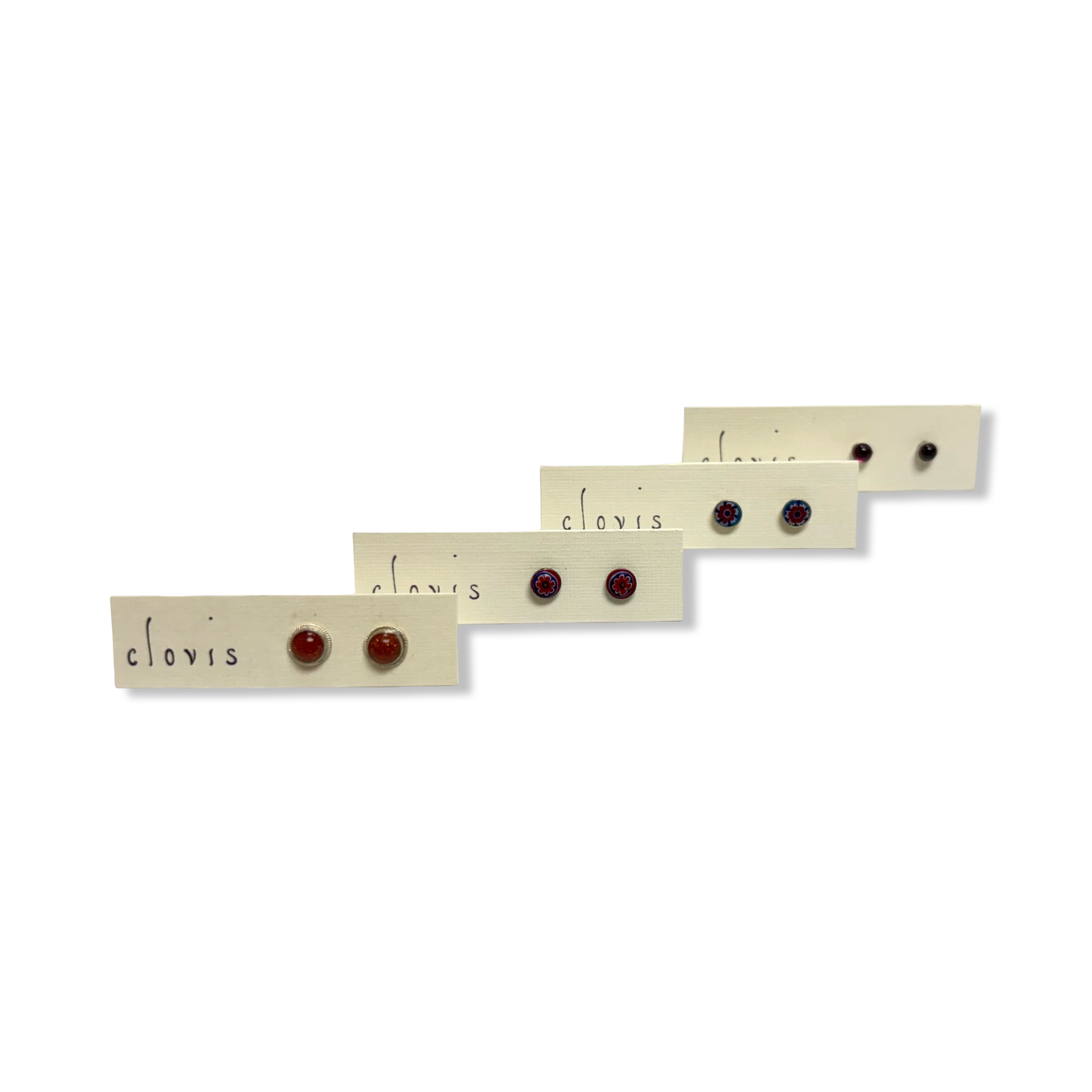 Enamel Earrings - Clovis Jewelry