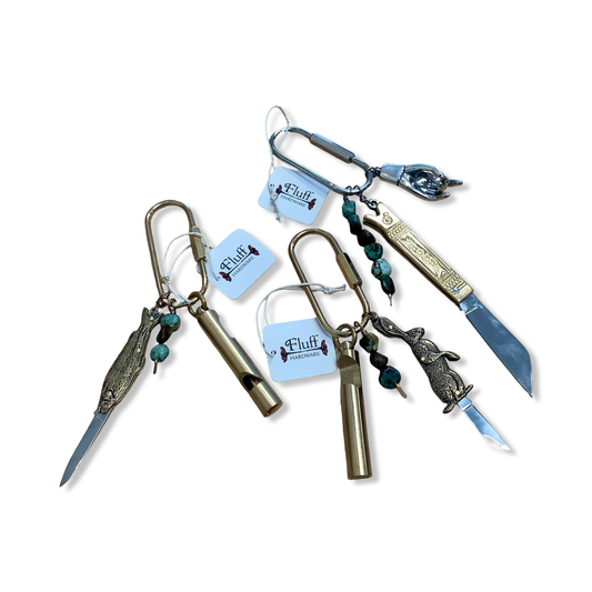 Purse Charm- Fluff Hardware