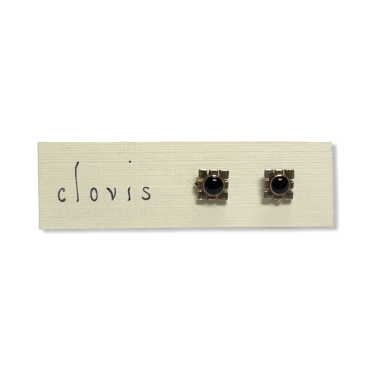 Square Gem Earrings - Clovis Jewelry
