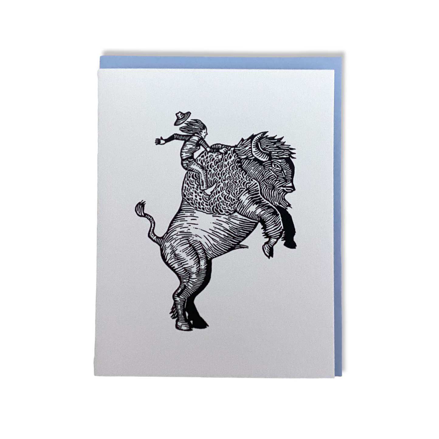 Linocut Relief Print Card - Anomal Press