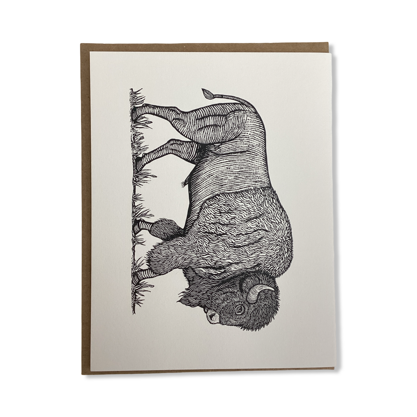 Linocut Relief Print Card - Anomal Press