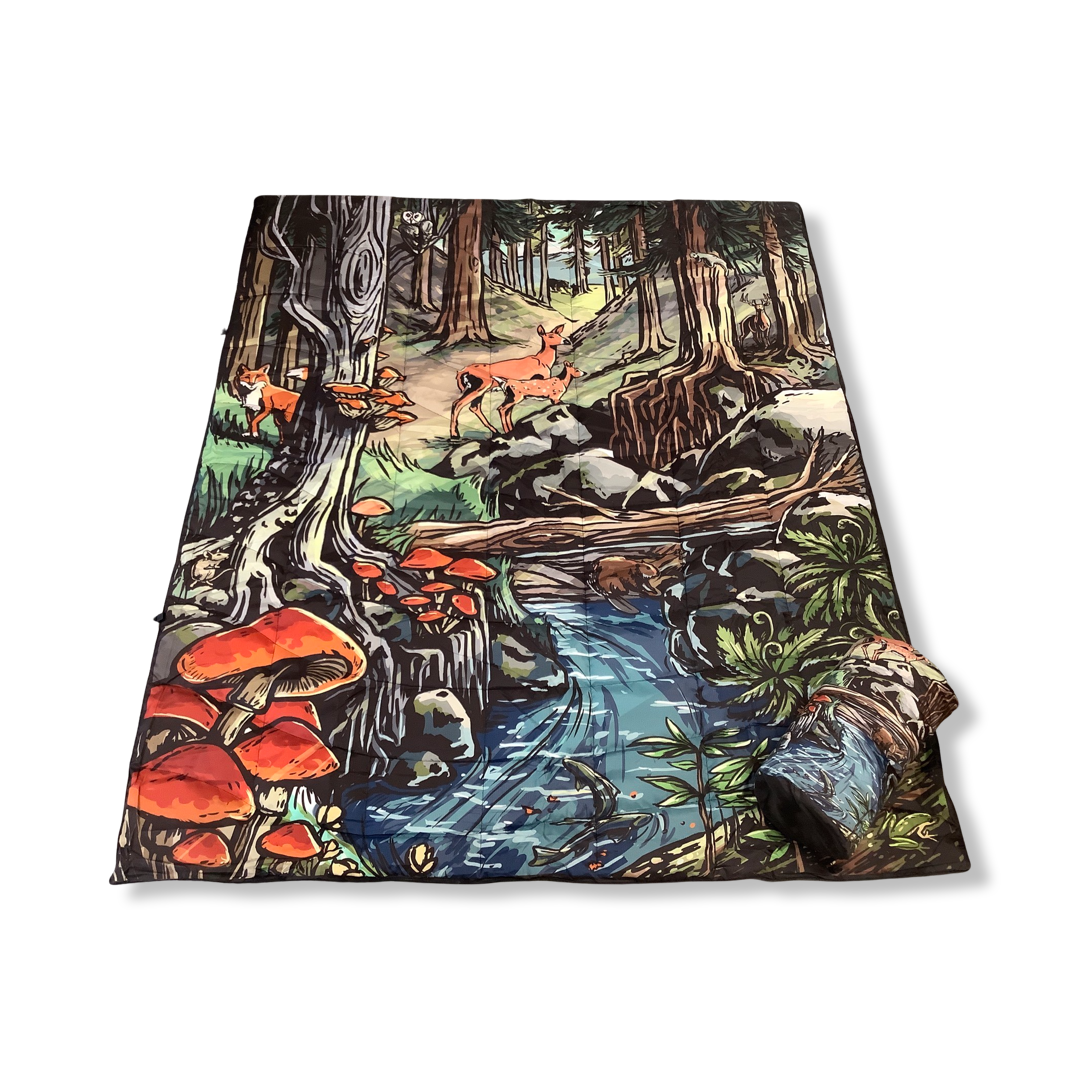 Puffy Camping Blanket - The Montana Scene