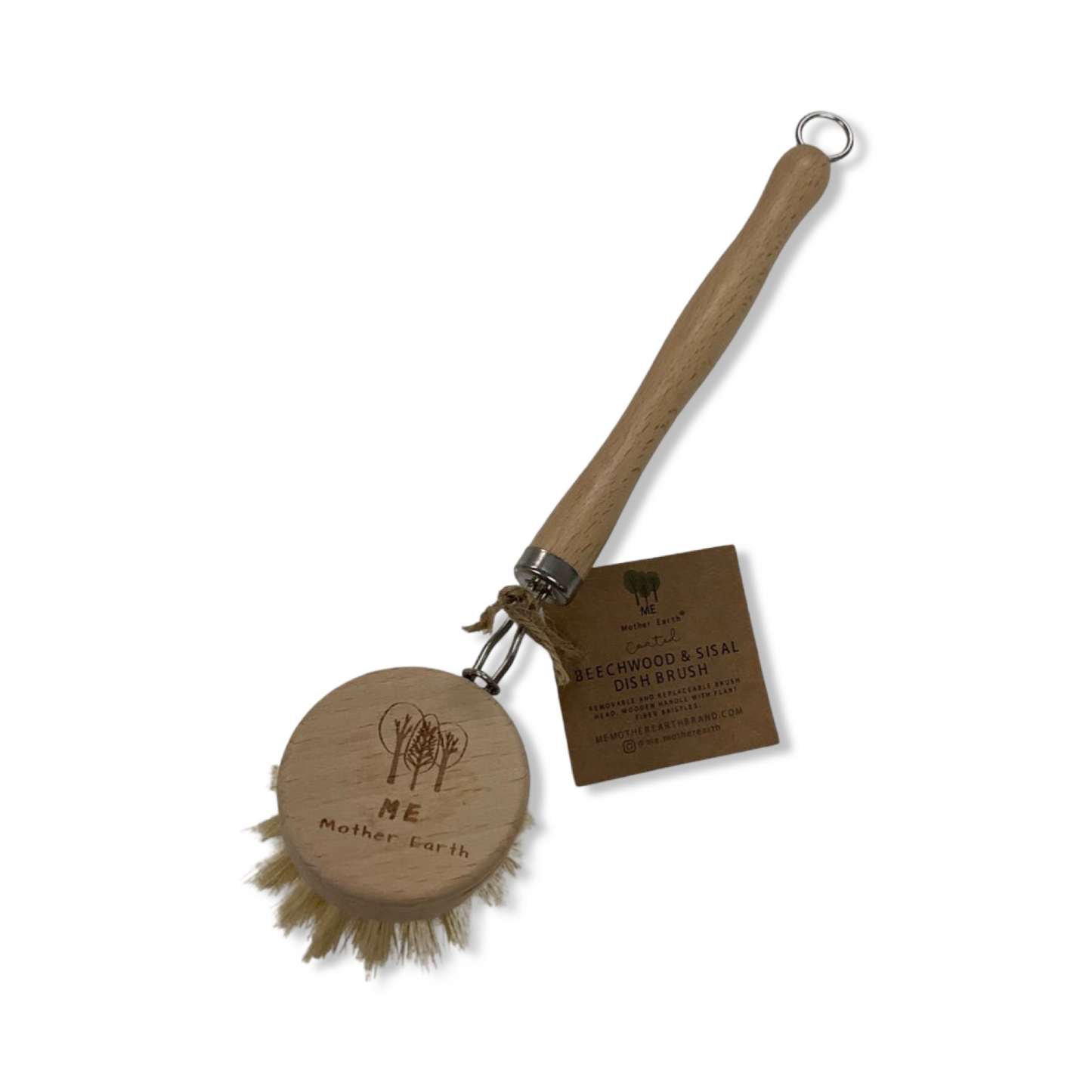 Sisal Kitchen Brush + Refill Head - ME Mother Earth