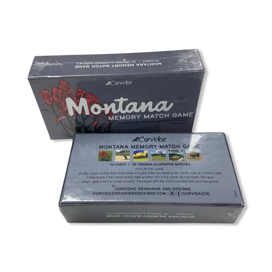 Montana Memory Match Game - Corvidae