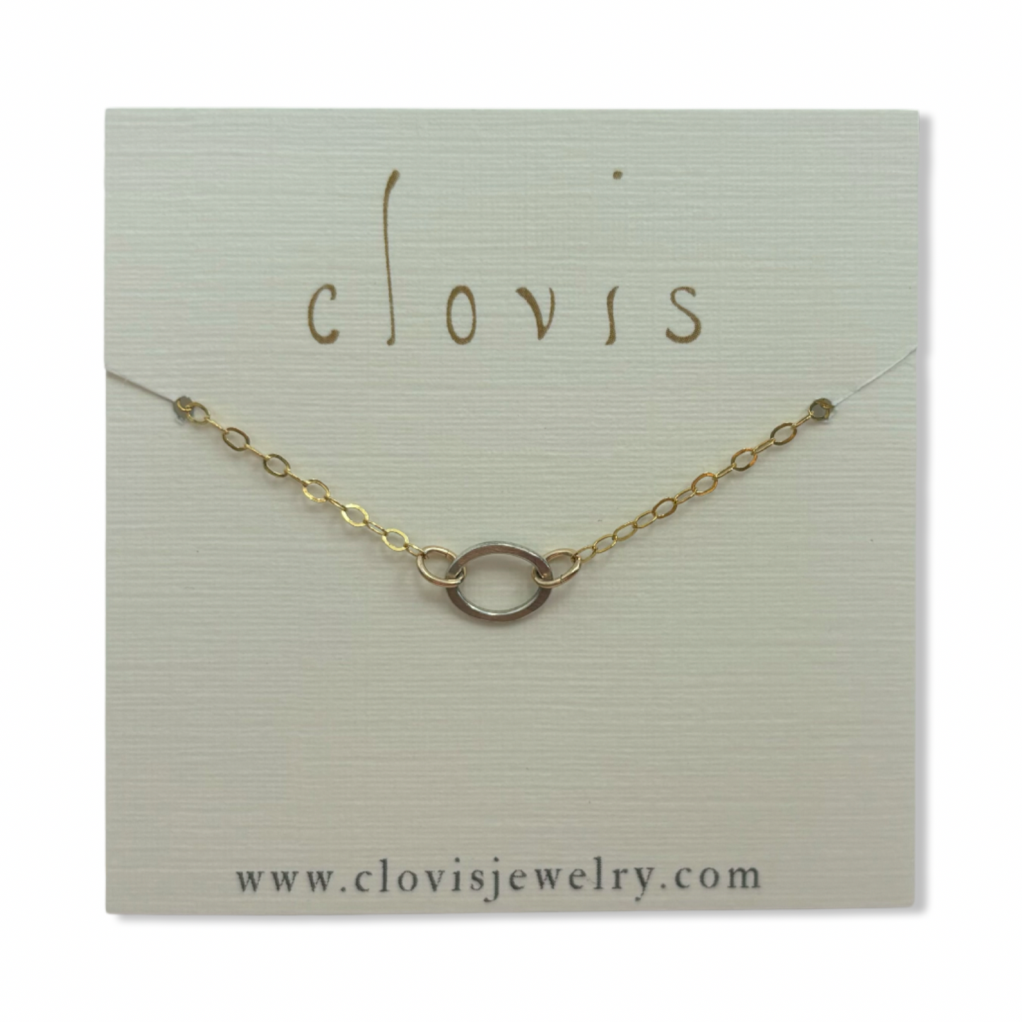 Tiny Hoop Necklace - Clovis Jewelry