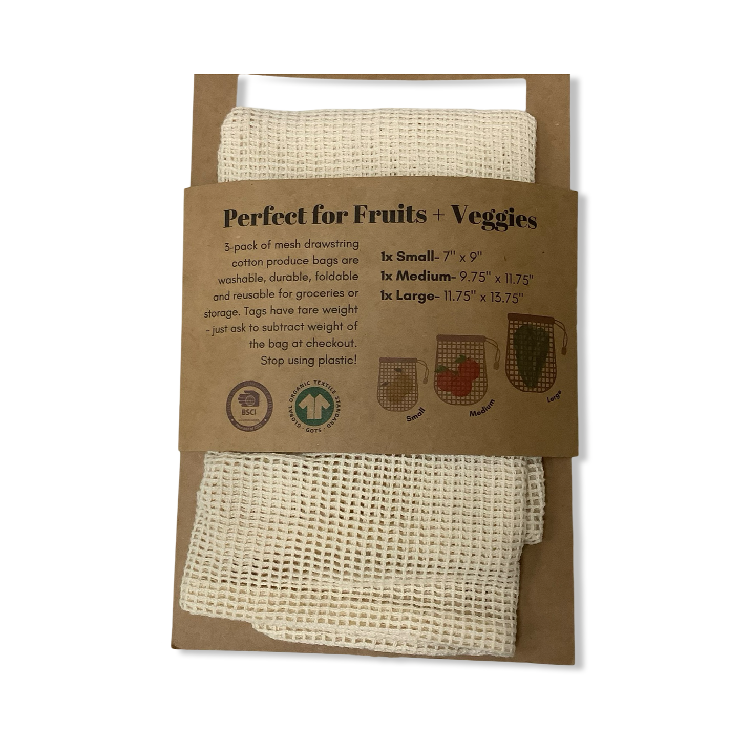 Cotton Mesh Produce Bags - ME Mother Earth