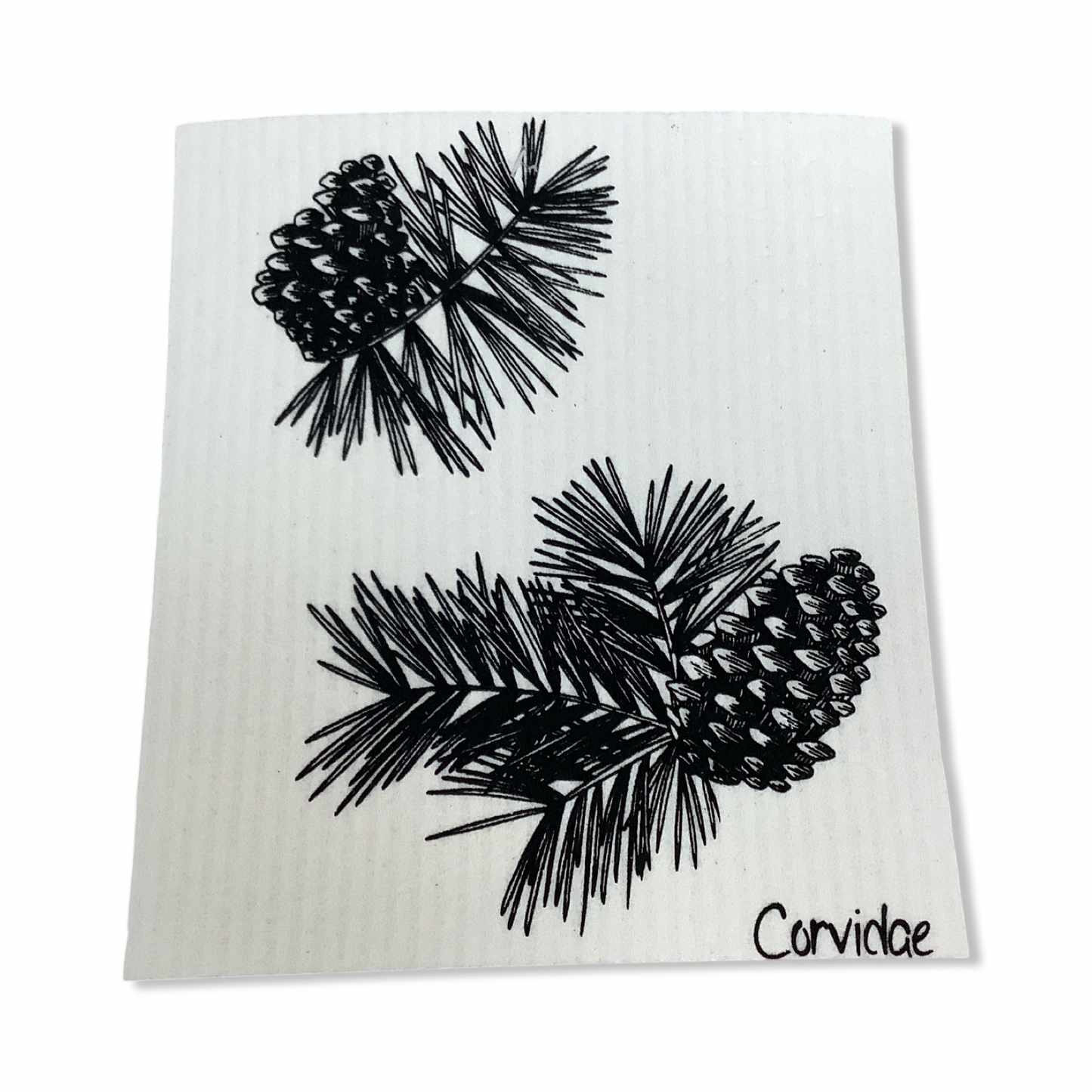 Swedish Dishcloth - Corvidae