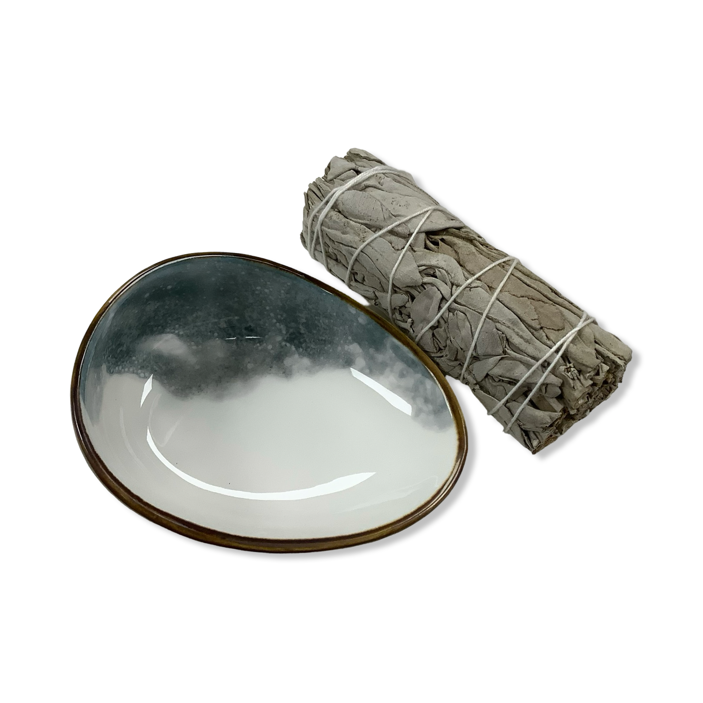 Sage + Ceramic Dish Gift Kit - Picki Nicki