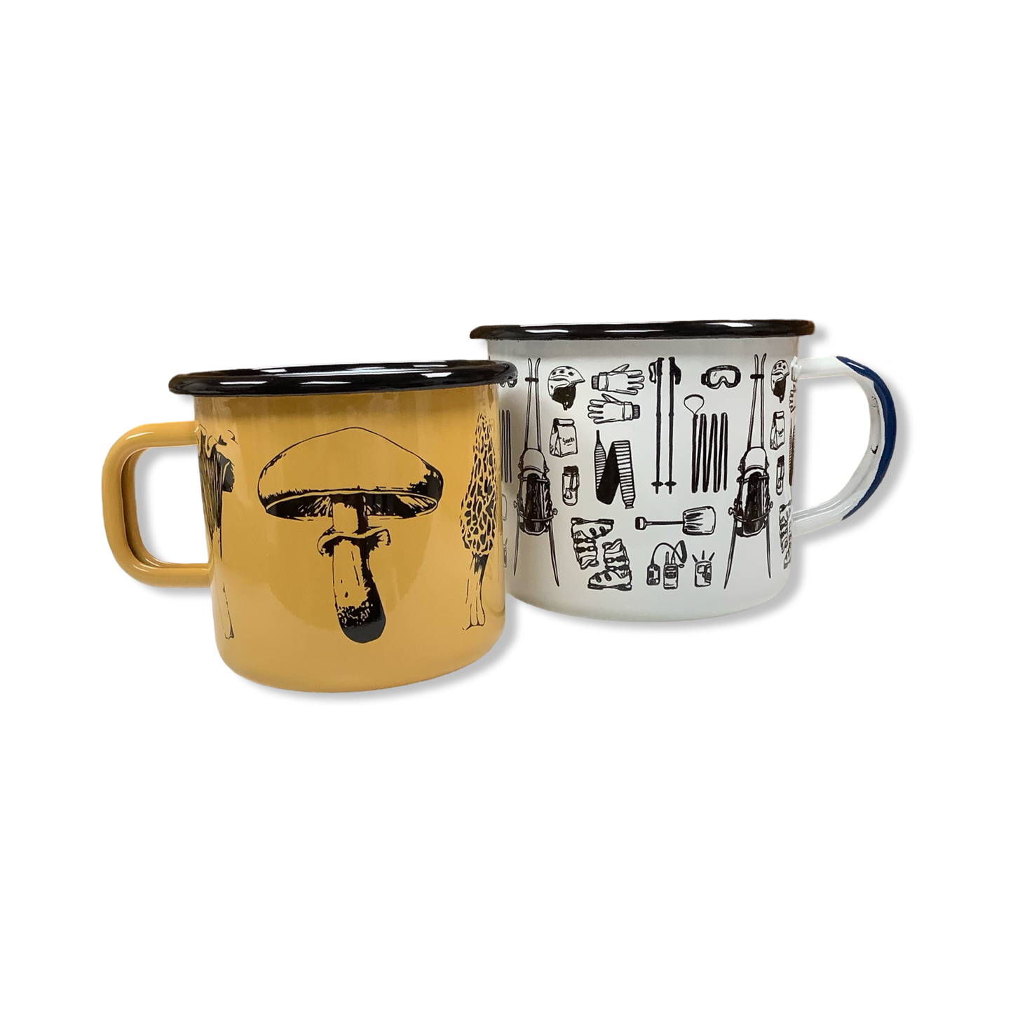 Enamel Mugs - Brittany Finch Art