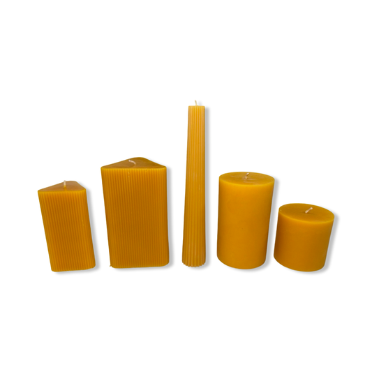 Beeswax Candles - Waxing Moon