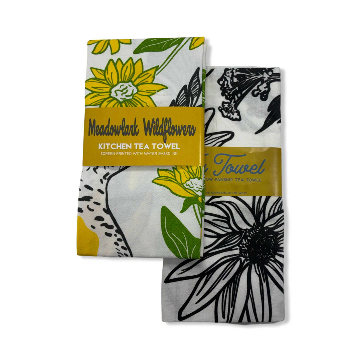 Floral Tea Towel - Corvidae