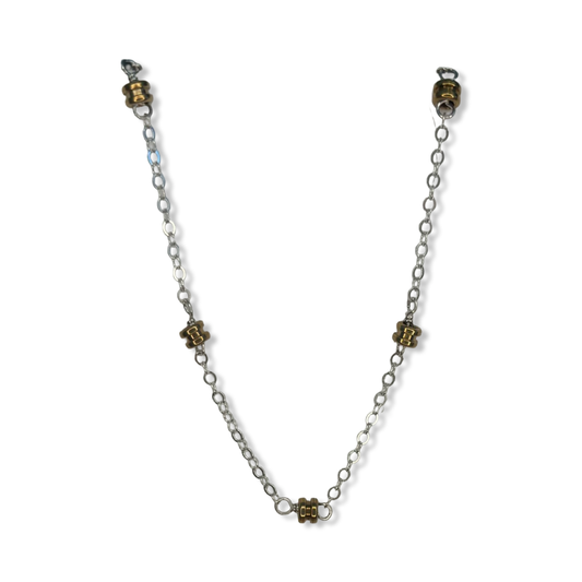 Ball-End Layering Recycled Guitar String Necklace - Middle Sister Designs