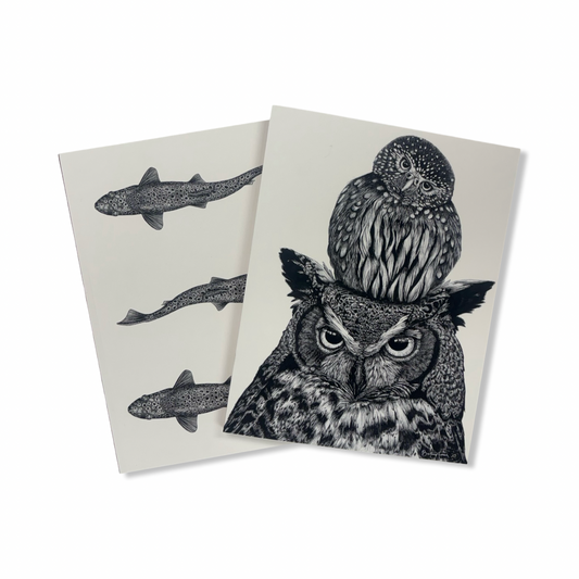 Large Layflat Notebook - Brittany Finch Art