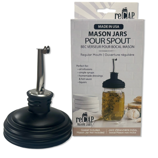 Mason Jar Lid Pour Spout & Tap - reCAP